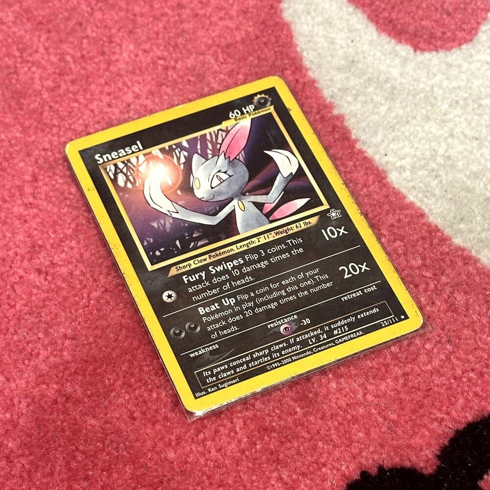 Sneasel #25 – Pokémon Neo Genesis – As Pictured